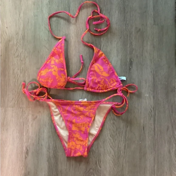 Tibi Pink and Orange Swimwear, size XS - Picture 1 of 4